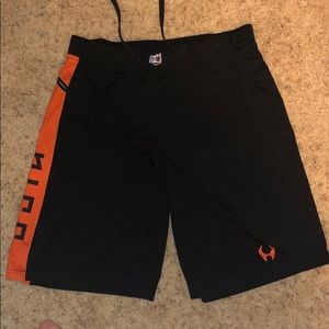 Hylete Athletic Shorts with zipper pockets.